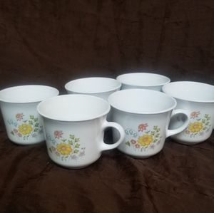 6~Corelle Meadow Coffee Cups